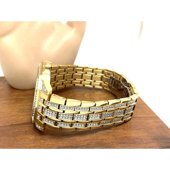 Bulova Men's Watch 98A295 Octava Quartz Crystal Pave Gold Stainless Steel 40mm - Picture 9 of 14